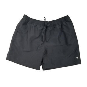 Reel Legends Swim Shorts Mens 2XL Black Polyester Drawstring Lined Pool Trunks